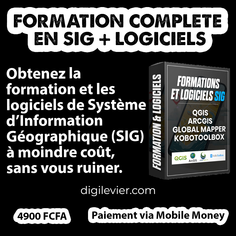 Formation en Système d'Information Géographique (SIG) + Logiciels