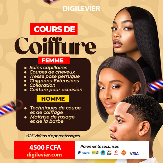 Formation Complète en Coiffure Femme et Homme en Afrique