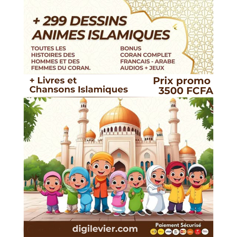 +299 Dessins Animés Coraniques, Coran Audio, Histoires, Jeux islamiques, et Autres